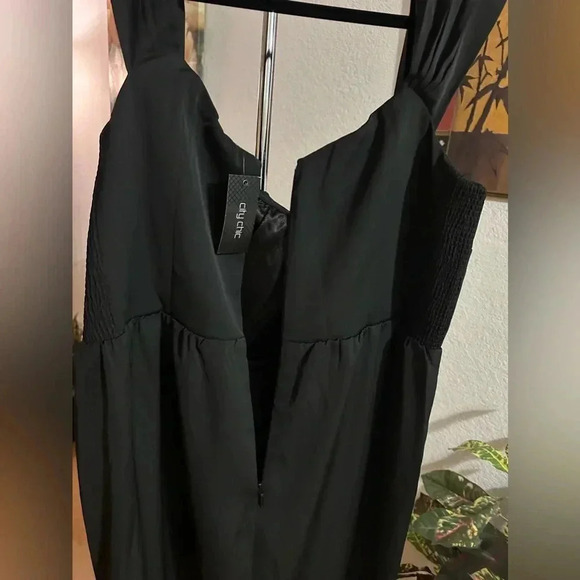 City Chic hypnotize black maxi dress size L/20 - Picture 12 of 15